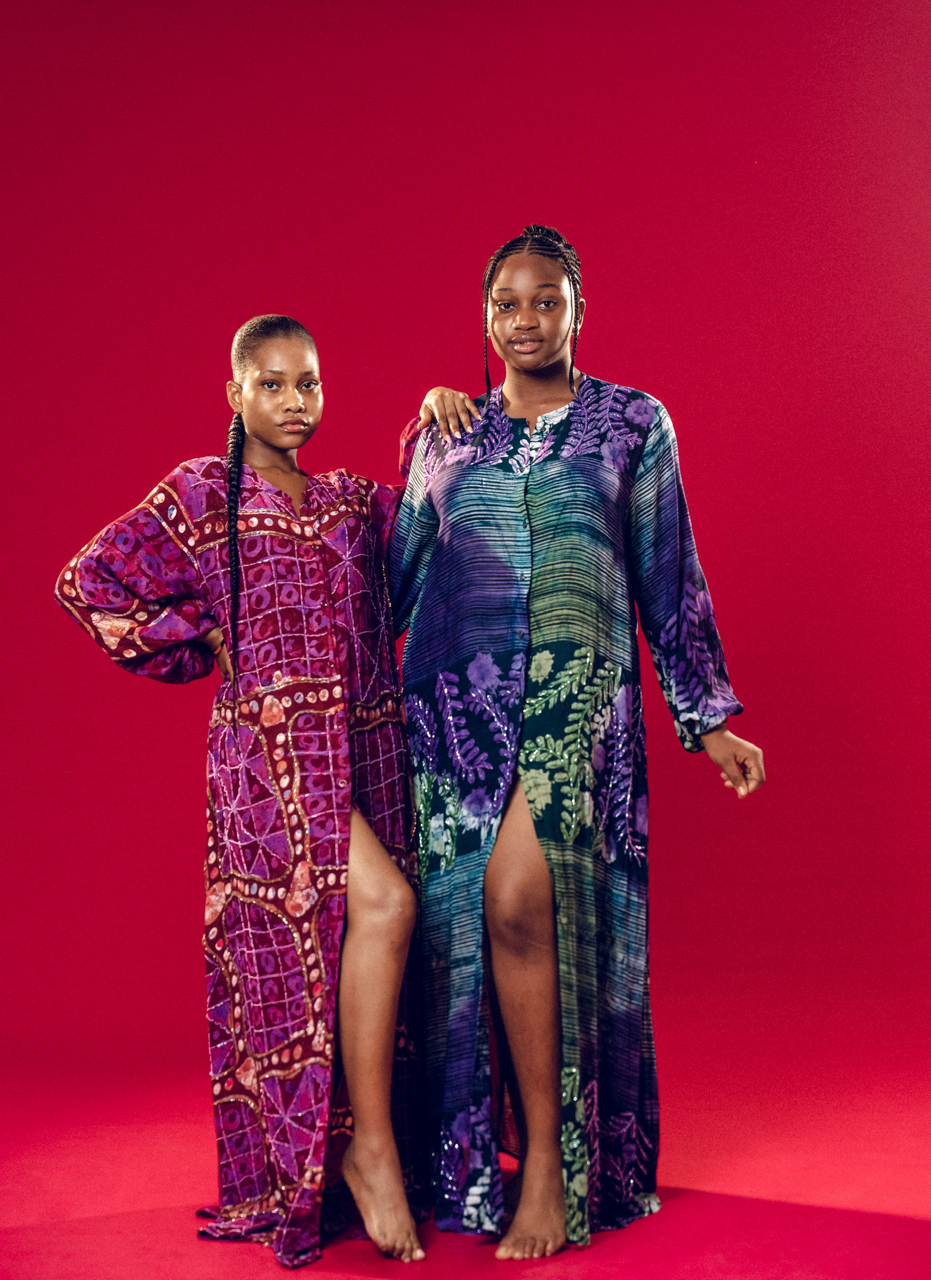 beaded shirt dress Daniyan Beaded Shirt Dress