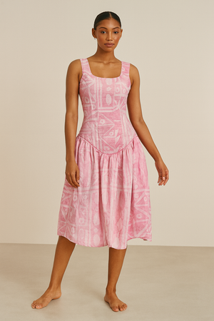 ARA Design Drop Waist Dress