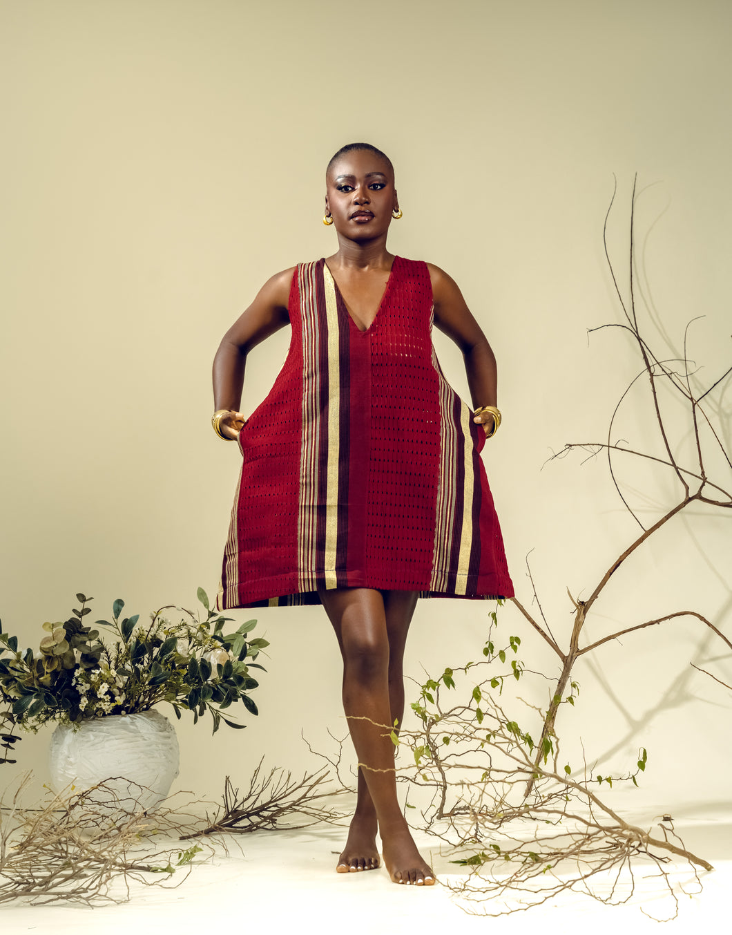 ASO OKE SHIFT DRESS