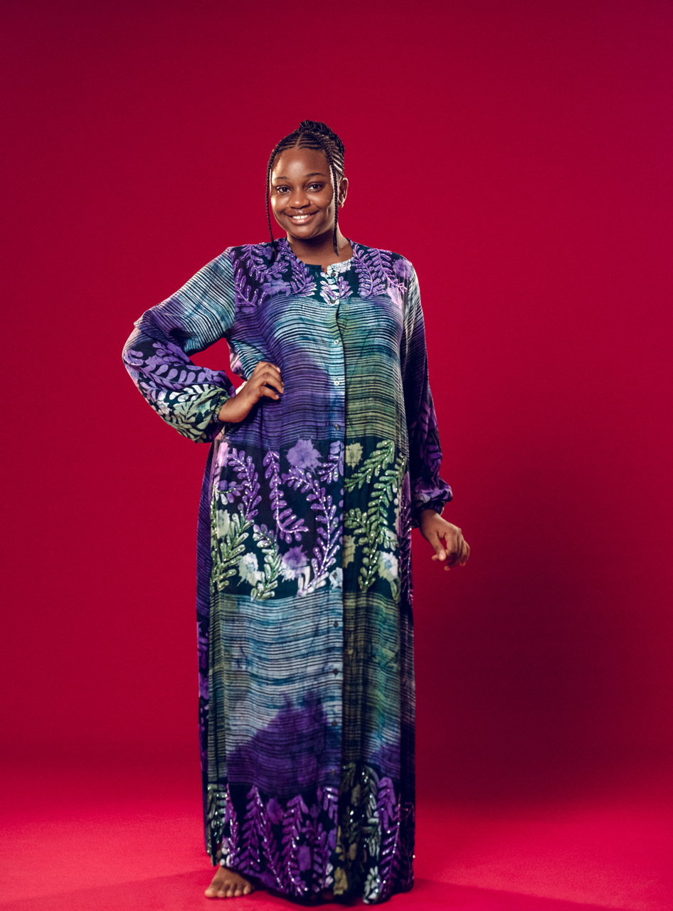 Daniyan Beaded Shirt Dress