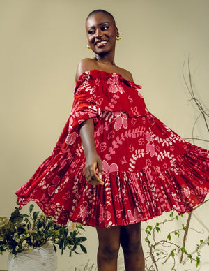 Anu Floral Tiered Dress