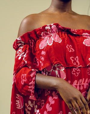 Anu Floral Tiered Dress