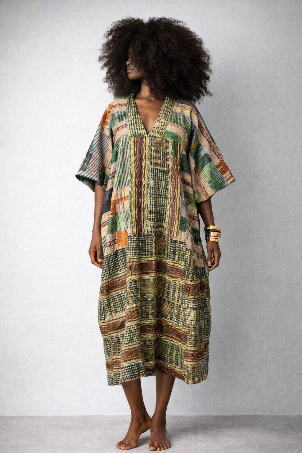 Aisha Vintage Aso Oke Kaftan