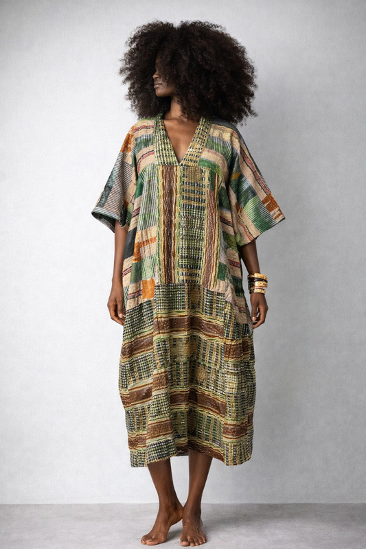 Aisha Vintage Aso Oke Kaftan
