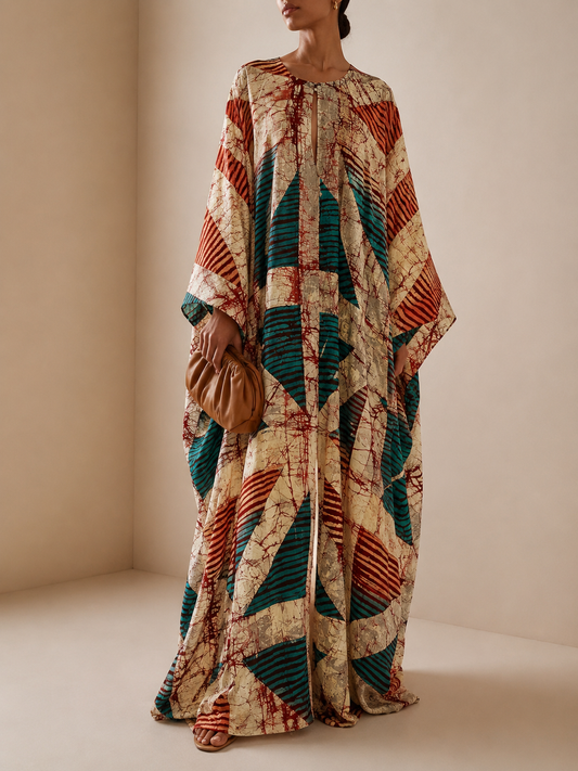 Ifeoma Pearl Buttoned Flowing Kaftan